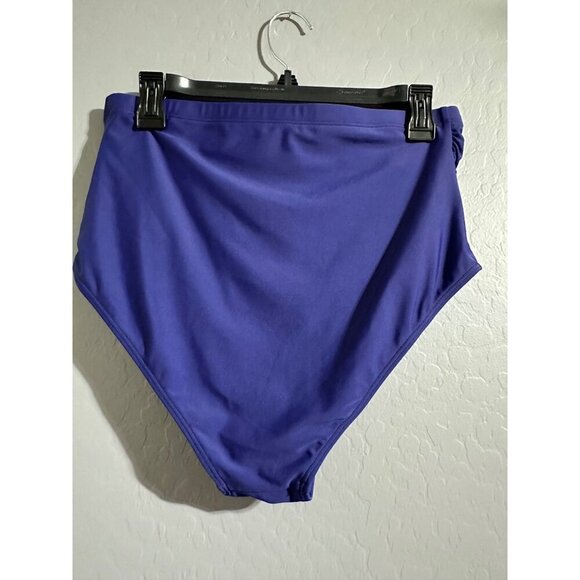Daci Women's Twist Front High Retro Top Waist Ruched Bottoms Swimsuit 14W NWT - Picture 7 of 8